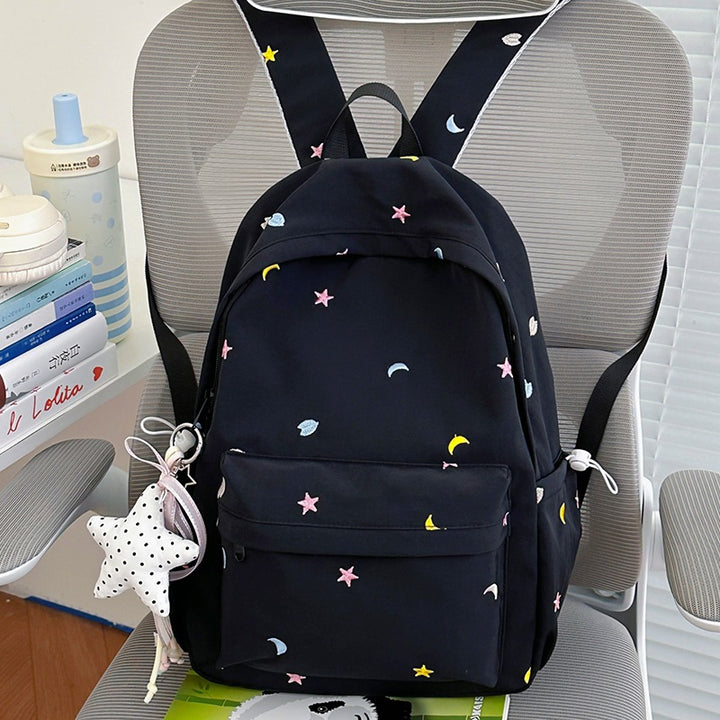Gestickter Mond und Stern Rucksack Karnz