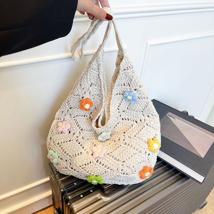 Ethisch Hergestellter Handgewebter Häkel-Tote-Bag Karnz