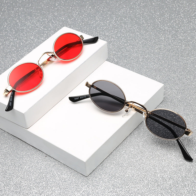 Damen Runde Brille mit minimalistischem Design Karnz