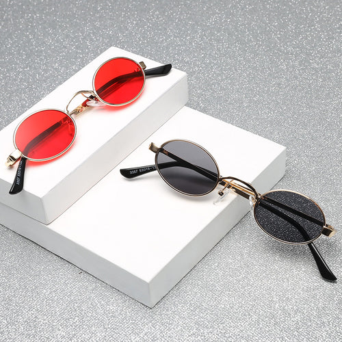 Damen Runde Brille mit minimalistischem Design Karnz