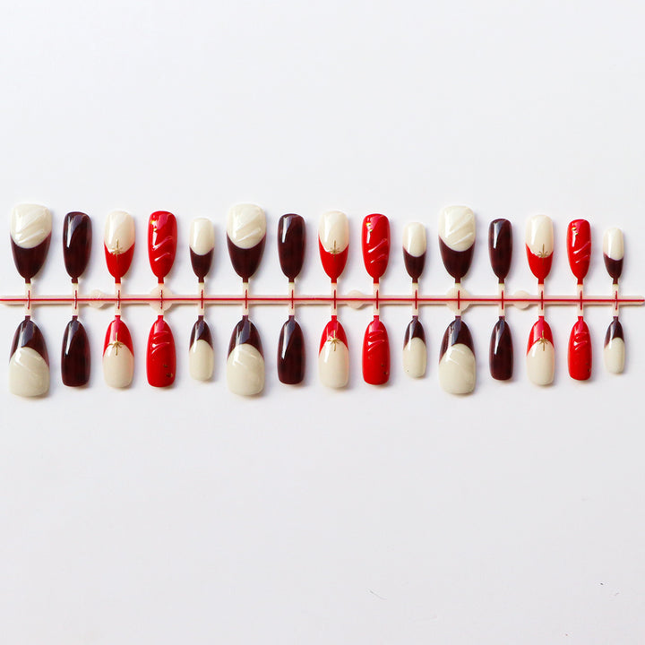 Künstlerisches Press-On Nagelset