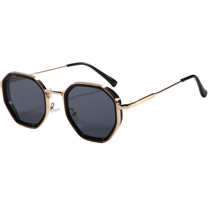 Damen geometrische Sonnenbrille mit modischem Rahmen Karnz
