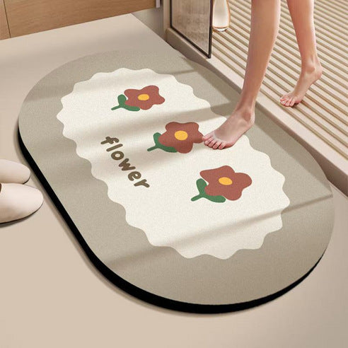 Niedliche Kaninchen-Themen-Badematte