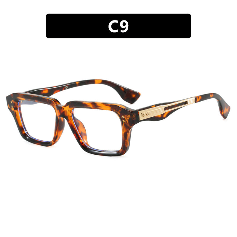 Damen stilvolle quadratische Sonnenbrille mit luxuriösem Schildkrötenmuster und strapazierfähigem Rahmen Karnz