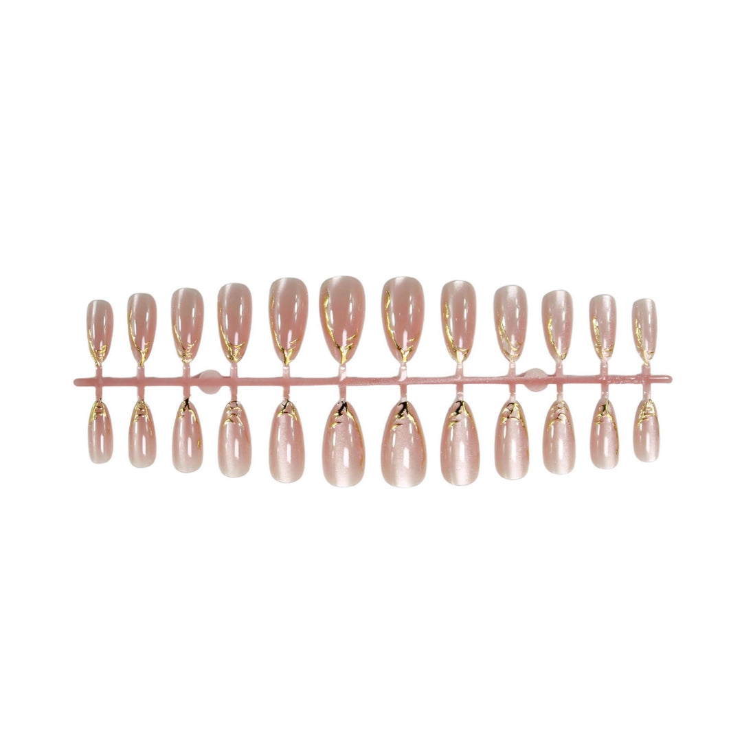 Elegante Stiletto Gel Press-On Nagelset Karnz