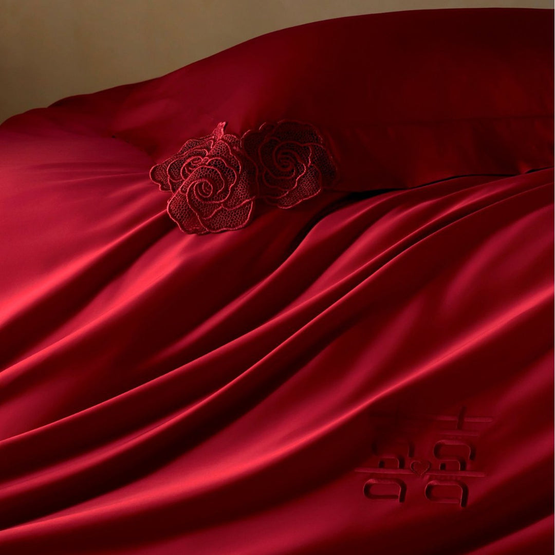 Premium-Baumwollsatin-Bettwäsche-Set
