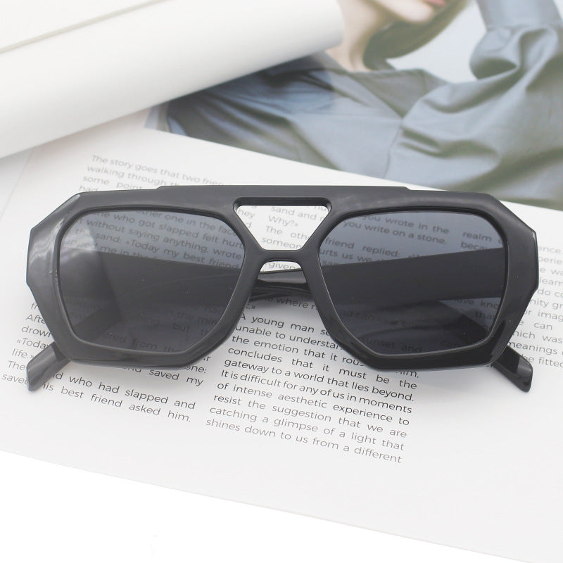 Damen modische sechseckige Brille Karnz