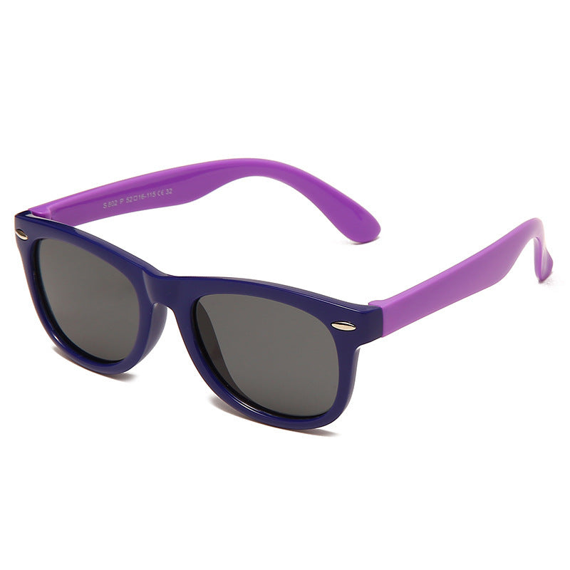Karnz | Kinder Flex Sonnenbrille mit flexiblem und robustem Rahmen