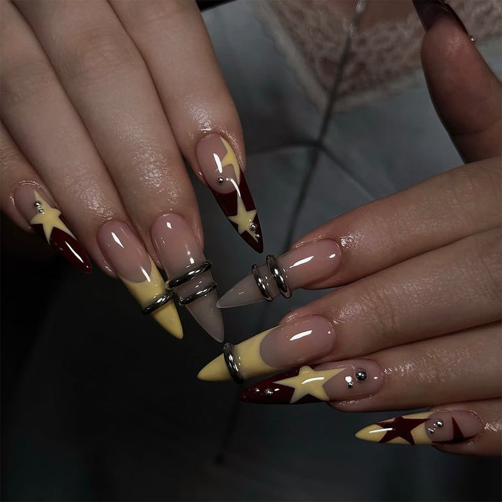 Künstlerisches Press-On-Nagelset