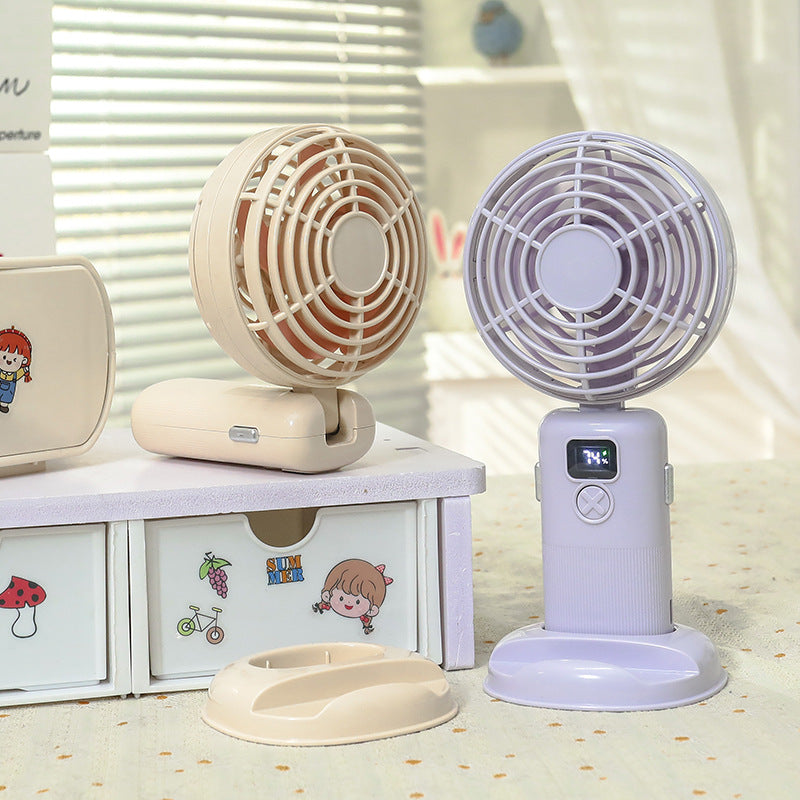 Damen Tragbarer Mini-USB-Ventilator mit LCD-Display Karnz