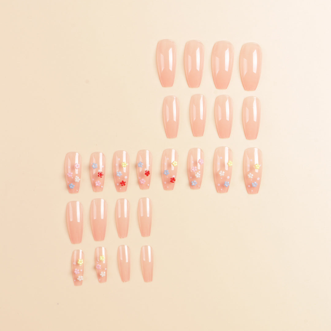 Floral Design Press-On Nagelset Karnz