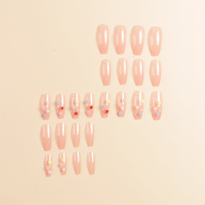 Floral Design Press-On Nagelset Karnz