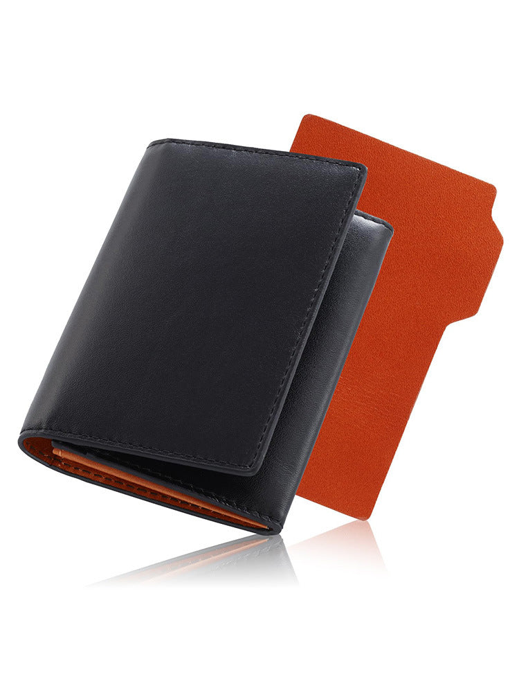 Elegante Bi-Fold Leder Brieftasche mit Kartenfächern Karnz