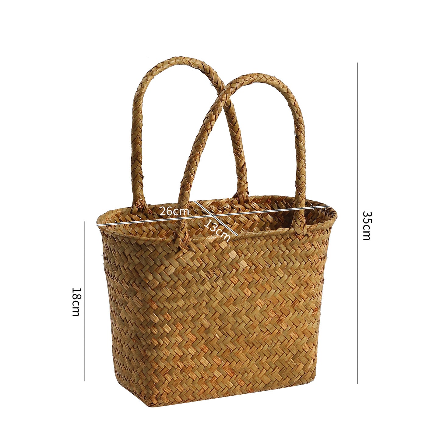 Unisex Einkaufstasche aus geflochtenem Naturmaterial Karnz