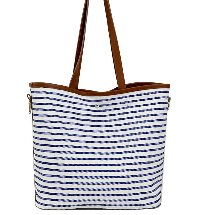 WoStriped Canvas Strandtasche Karnz
