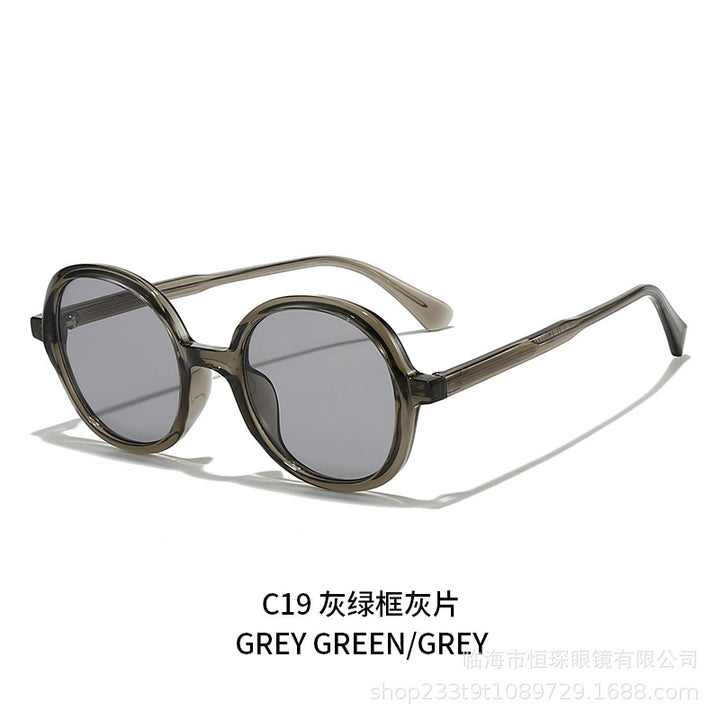 Damen modische Sonnenbrille mit stylischer runder Form Karnz