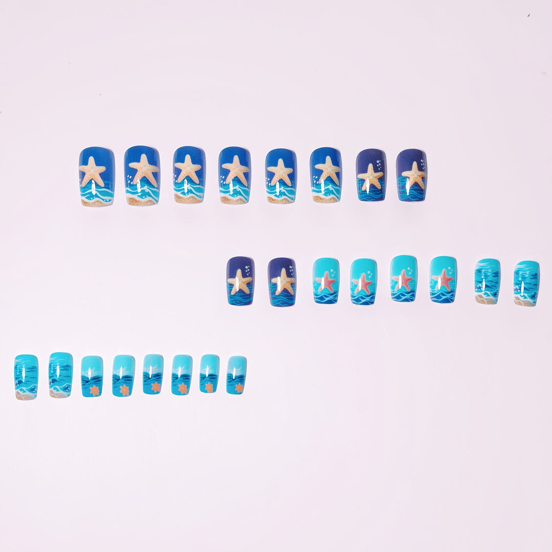 Kunstnageldesign-Set mit Maritimem Motiv Karnz