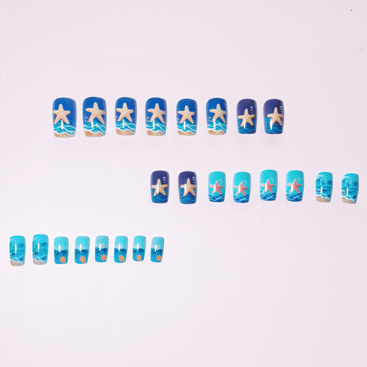 Kunstnageldesign-Set mit Maritimem Motiv Karnz