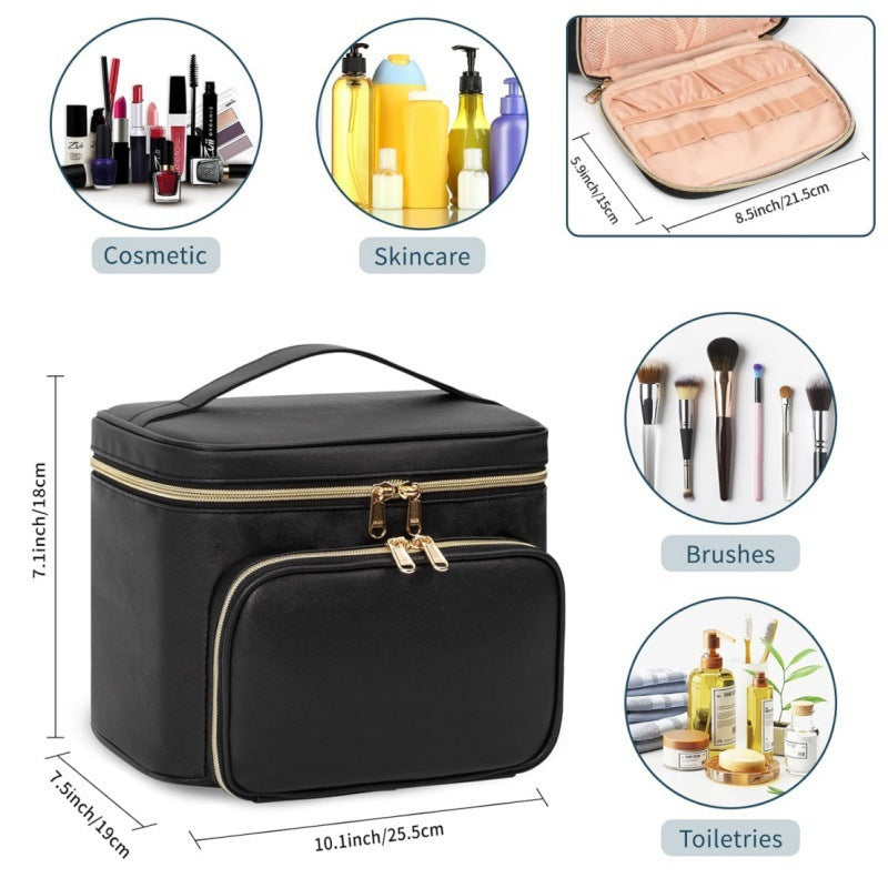 Kosmetik-Organizer Tasche mit Mehrfachen Fächern und Isolierendem Innenraum Karnz