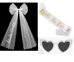 Damen Hochzeit Tiara und Schleier Set Karnz