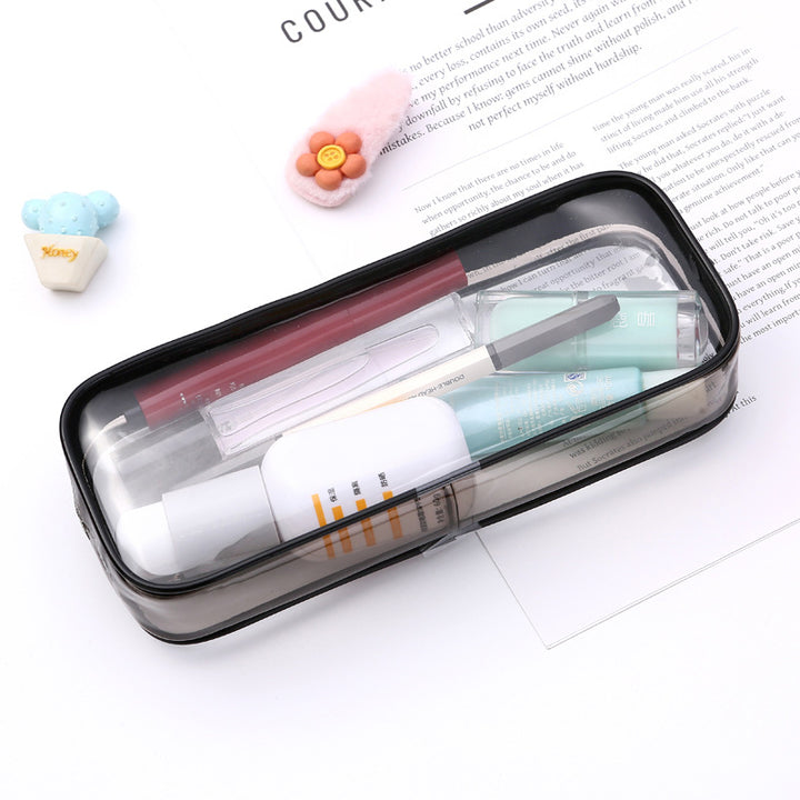 Transparent Bleistiftetui mit floralem Design Karnz