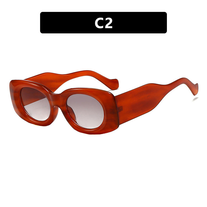 Damen trendige Sonnenbrille im auffälligen Retro-Design Karnz