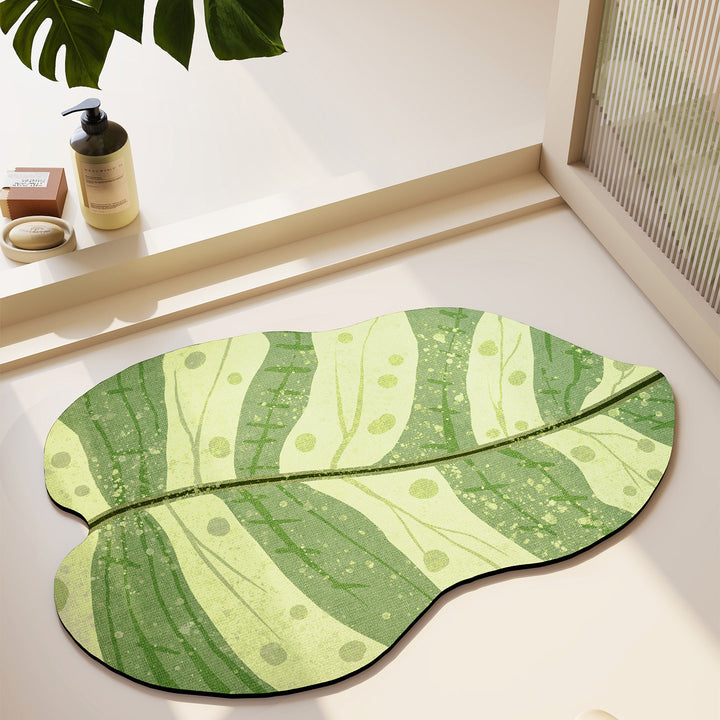 Abstraktes Blattdesign Teppich