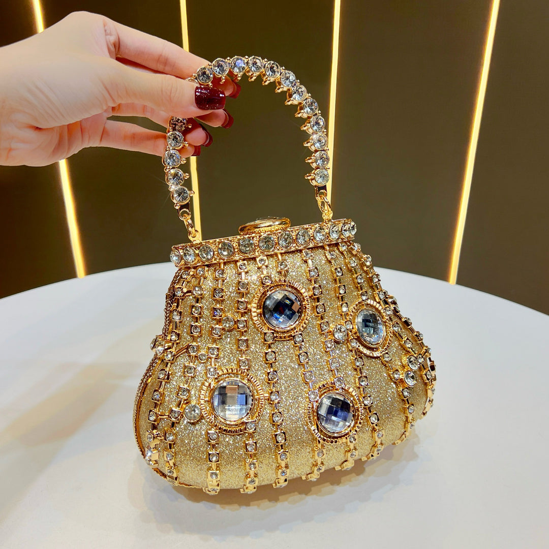 Vintage-inspirierte Strass Abendhandtasche
