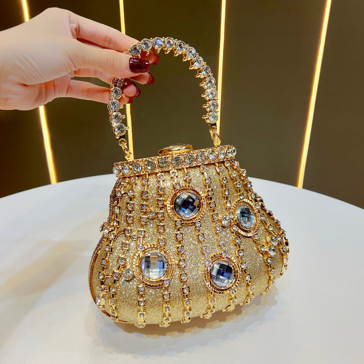 Vintage-inspirierte Strass Abendhandtasche