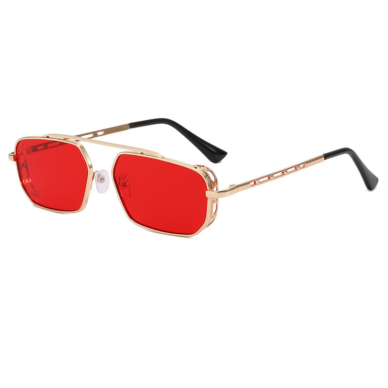 Damen modische Sonnenbrille im modernen Hexagon-Design Karnz