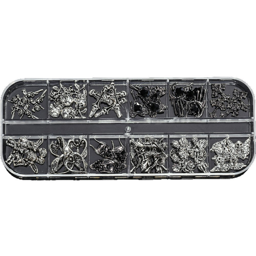 Dekorative Metall-Nagelkunst Charms