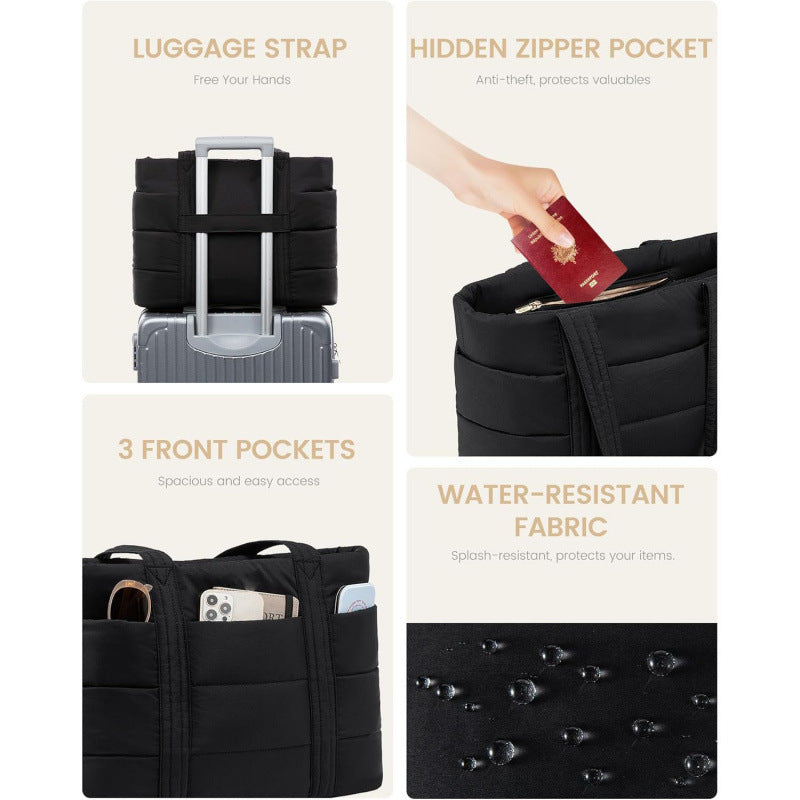 Gepolsterte Alltags-Handtasche mit Praktischen Außentaschen Karnz