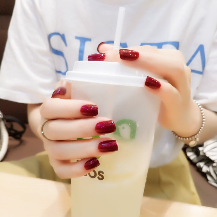 Glossy Press-On Nagelkunst mit elegantem Finish Karnz