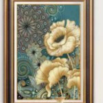 Dekorative Blumen Kunstdruck