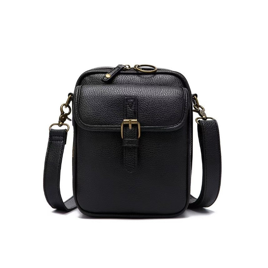 Damen Crossbody-Handtasche aus hochwertigem Kunstleder mit verstellbarem Tragegurt Karnz