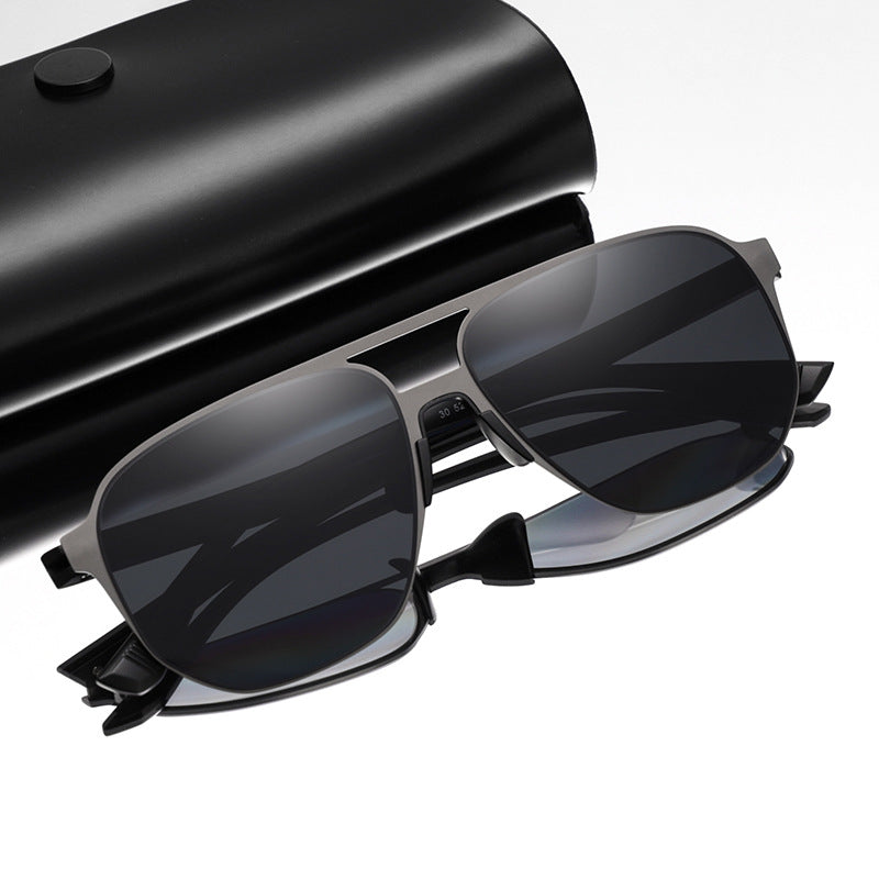 Zeitgenössische quadratische Rahmen-Sonnenbrille Karnz