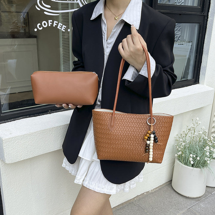Gewebte Textur Schulter Tasche