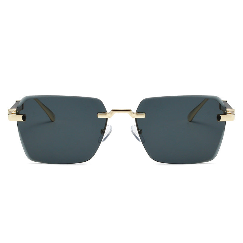 Damen modische Sonnenbrille mit quadratischem Rahmen und luxuriösen Akzenten Karnz