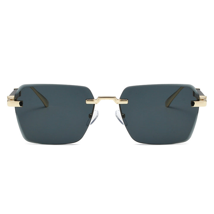Damen modische Sonnenbrille mit quadratischem Rahmen und luxuriösen Akzenten Karnz