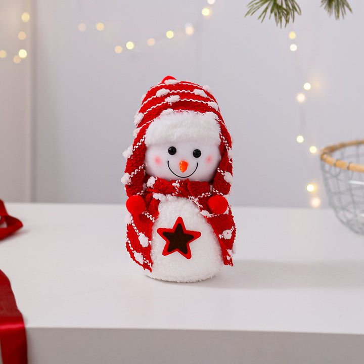 Dekorative Schneemann Figur Karnz