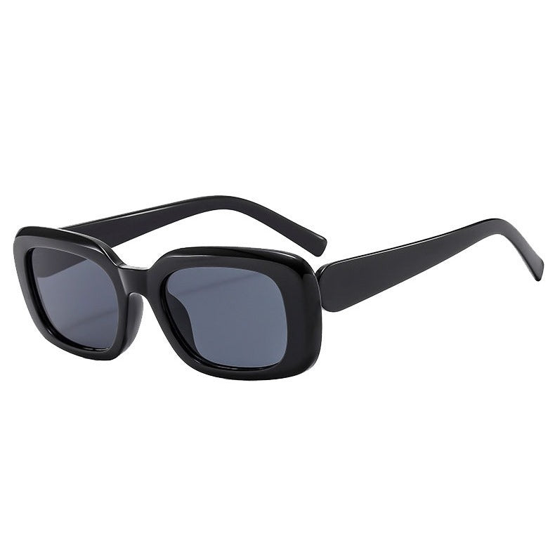 Damen Modische quadratische Sonnenbrille mit breitem Rahmen und UV-Schutz Karnz