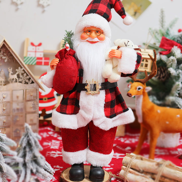 Nostalgische Weihnachtsmann Dekoration Karnz