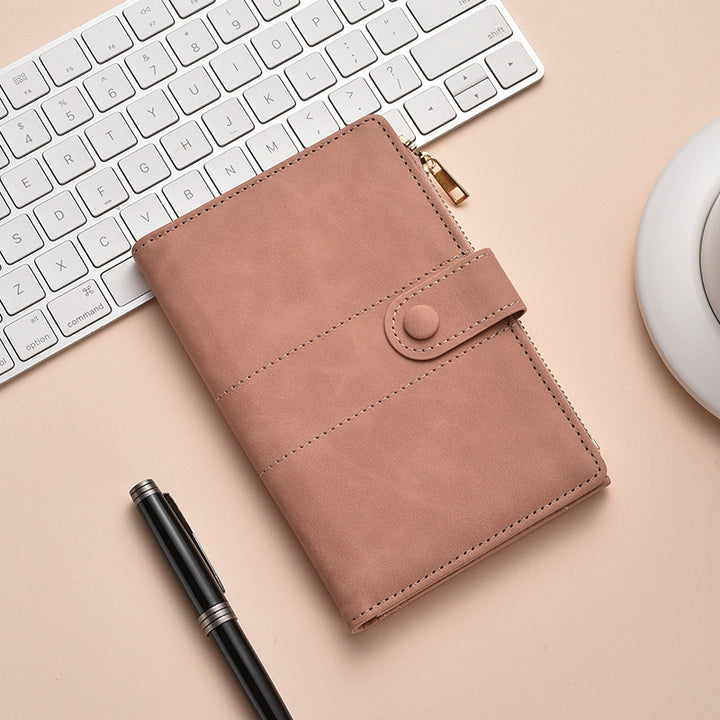 Premium Leder Reißverschluss Journal Organizer Karnz