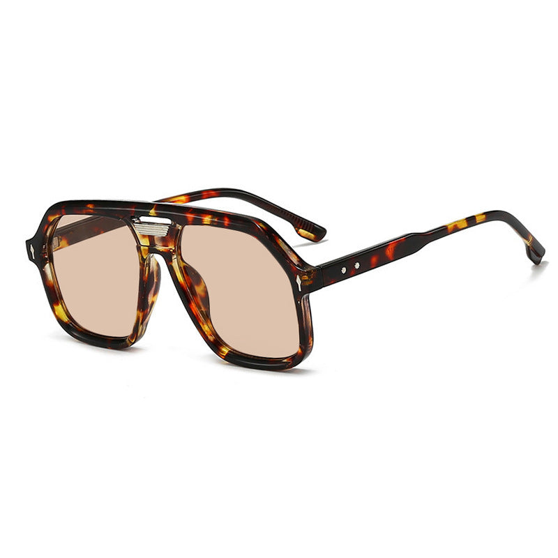 Damen oversized Sonnenbrille mit polygonalem Rahmen und UV-Schutz Karnz