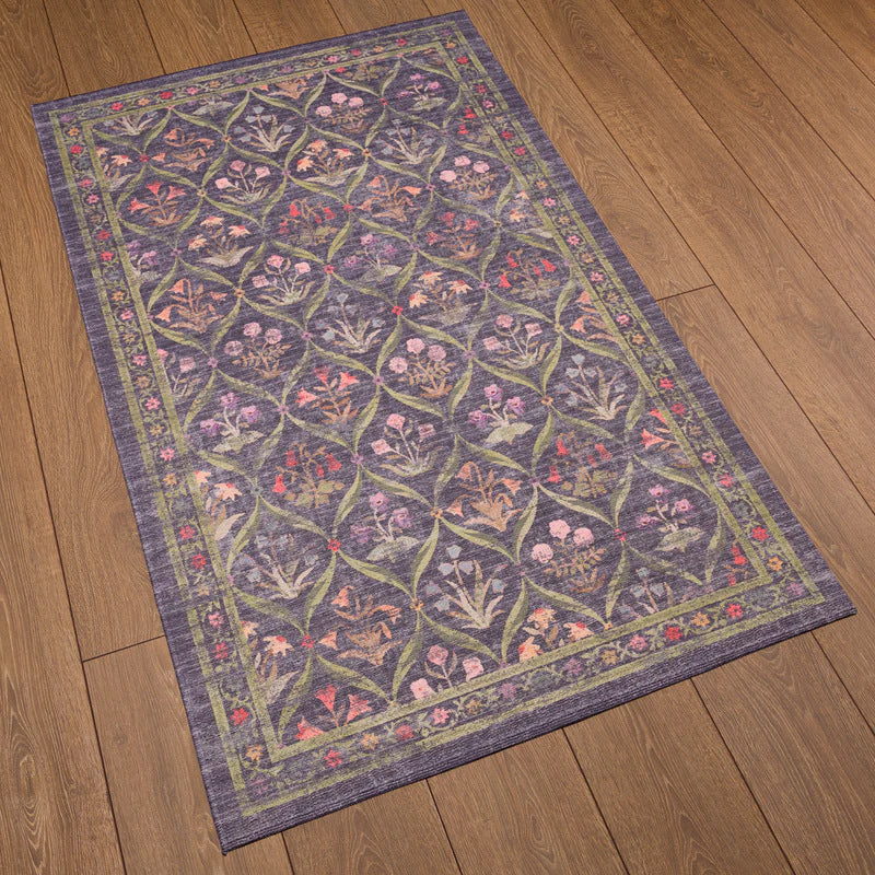 Blumenmuster Dekorativem Teppich