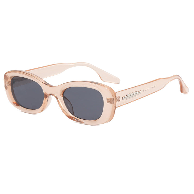 Damen modische Retro-Sonnenbrille mit breitem Rahmen Karnz