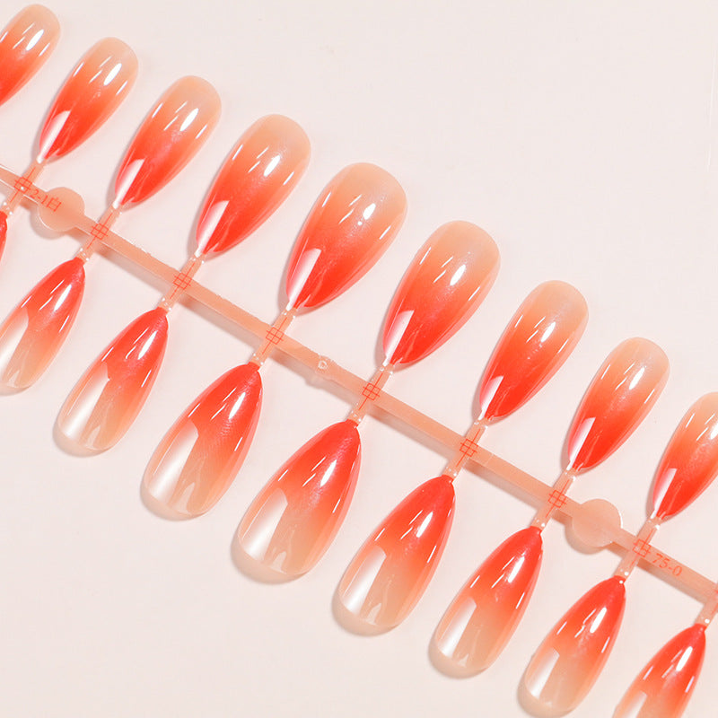 Elegante Ombre Stiletto Press-On Nagelset Karnz