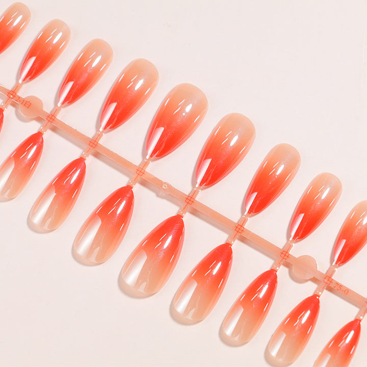 Elegante Ombre Stiletto Press-On Nagelset Karnz