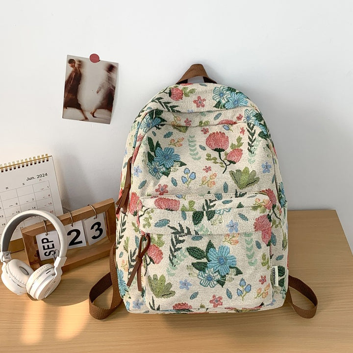 Blumenmuster Rucksack Karnz