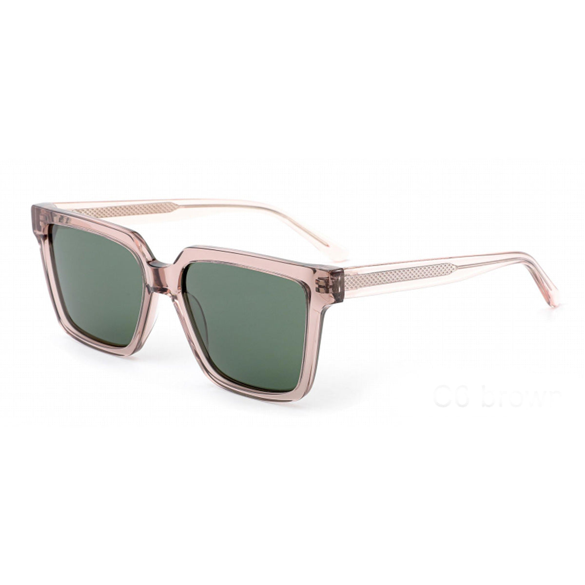 Damen quadratische Sonnenbrille mit modernem Kunststoffrahmen und UV-Schutz Karnz